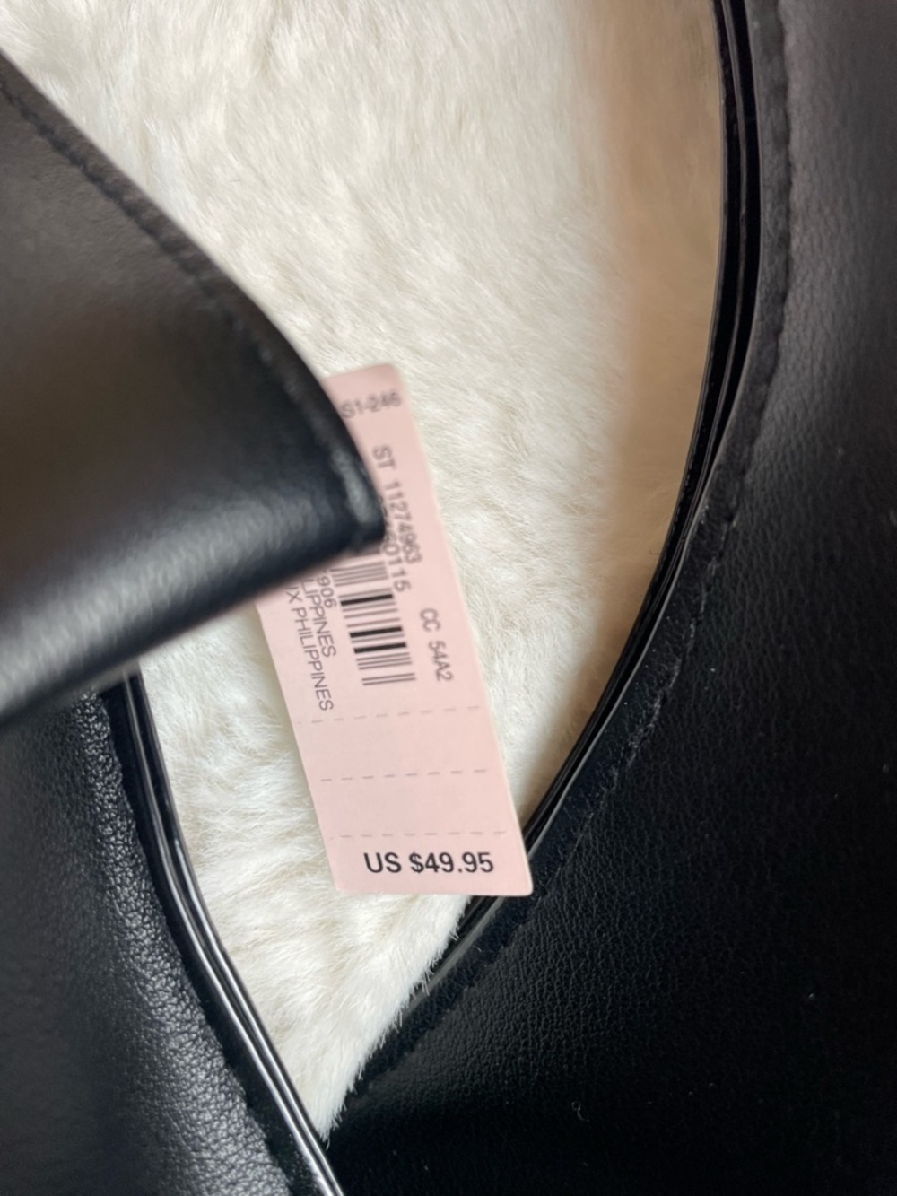 Victoria's Secret Black Leather Shoulder Hobo - Picture 7 of 7
